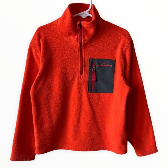 Eddie Bauer Other - 5/$25 📦 Eddie Bauer Orange Fleece 1/4 Zip